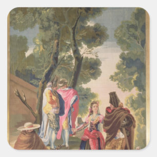 Francisco Jose de Goya y Lucientes   der hübsche Quadratischer Aufkleber