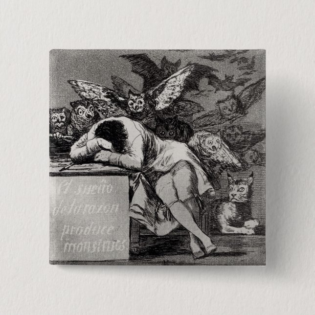 Francisco Jose de Goya y Lucientes | der Schlaf Button (Vorderseite)