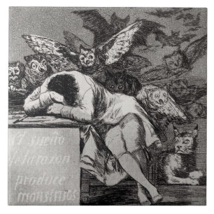 Francisco Jose de Goya y Lucientes   der Schlaf Fliese