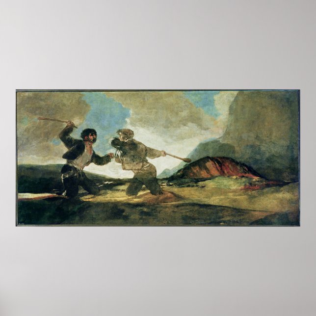 Francisco Jose de Goya y Lucientes | Duel mit Clu Poster (Vorne)