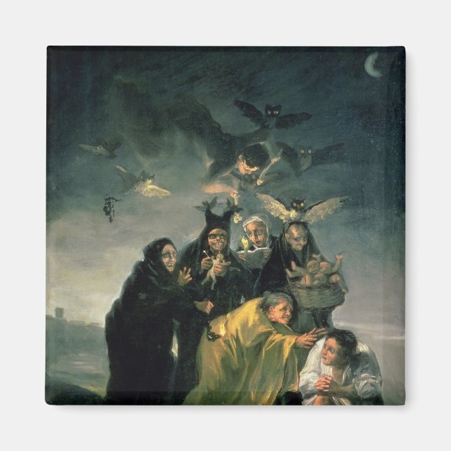 Francisco Jose de Goya y Lucientes | Hexen Magnet (Vorne)