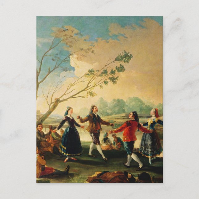 Francisco Jose de Goya y Lucientes | Tanz auf Postkarte (Vorderseite)