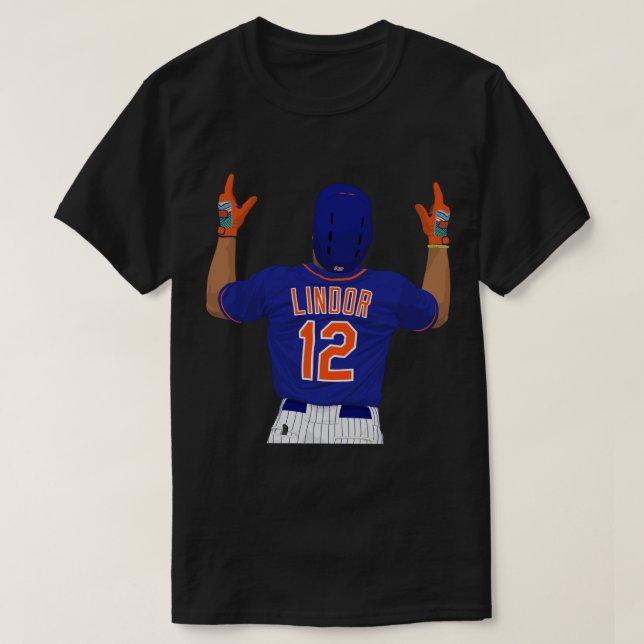 Francisco Lindor 12 Sticker T-Shirt (Design vorne)