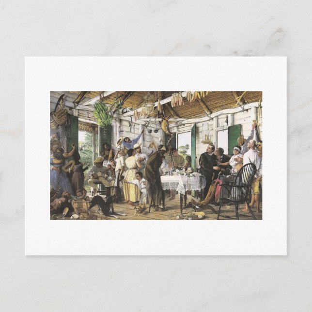 Francisco Oller El Velorio Postkarte (Vorderseite)