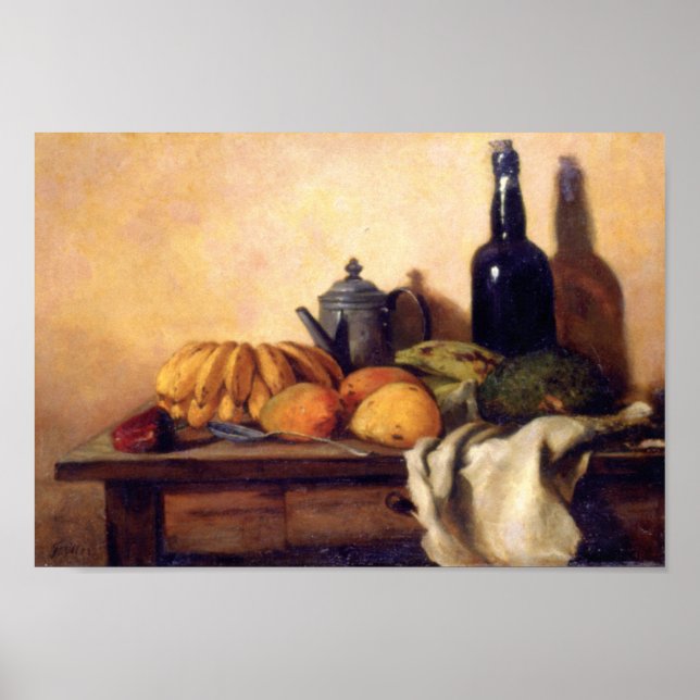 Francisco Oller Still Life Guanabana Poster (Vorne)