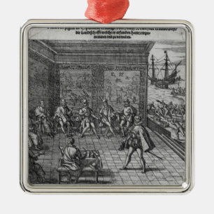 Francisco Pizarro Silbernes Ornament