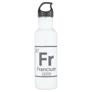 Francium - Französische Wissenschaft Periodic Tabl Edelstahlflasche