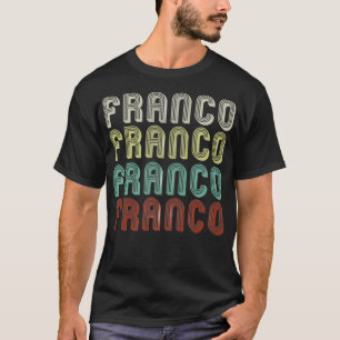 Franco in Retro Vintage Diskothek Fantastisch T-Shirt