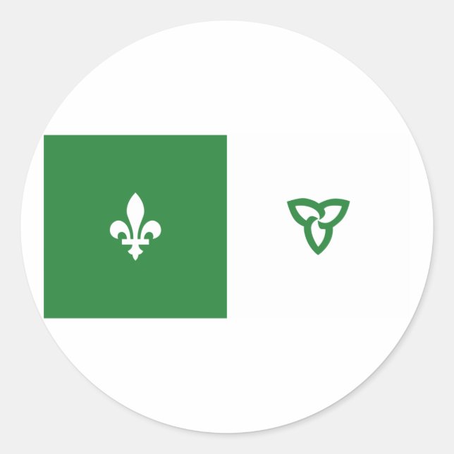 Franco Ontarian, Kanada Runder Aufkleber (Vorderseite)