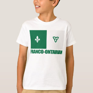 Franco--Ontarianflagge T-Shirt