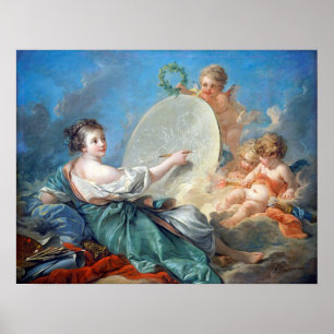 François Boucher Allegory of Painting Poster