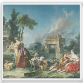 François Boucher - Der Brunnen der Liebe Aufkleber