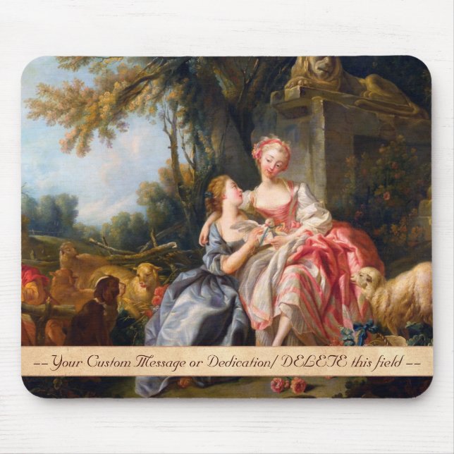 Francois Boucher die Billetdou-Rokokodamenkunst Mousepad (Vorne)