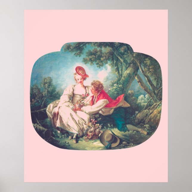 François Boucher Die vier Jahreszeiten: Herbst Her Poster (Vorne)