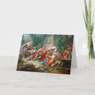Francois Boucher Hirte Idylle Rokoko Landschaft Karte