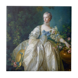 FRANCOIS BOUCHER - Porträtkunst MADAME BERGERET Fliese