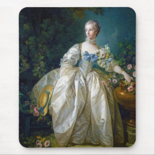 FRANCOIS BOUCHER - Porträtkunst MADAME BERGERET Mousepad