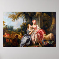 Francois Boucher The Billet Dou Rokoko Ladys art