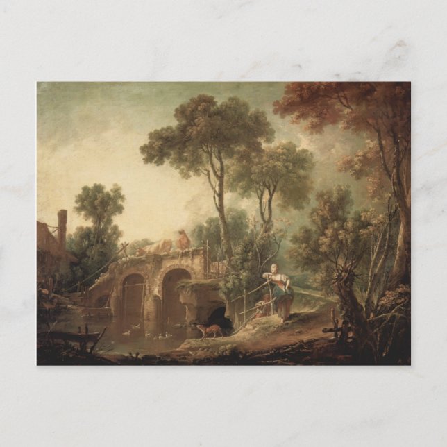 Francois Boucher - The Bridge Postkarte (Vorderseite)