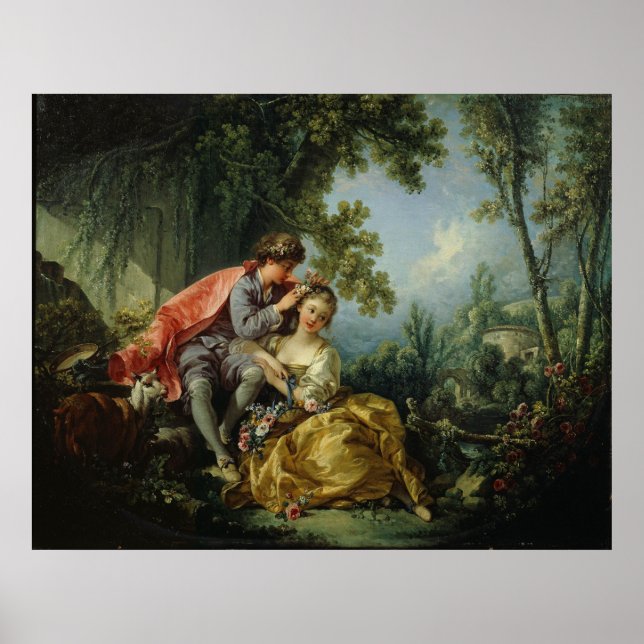 François Boucher The Four Seasons: Frühling Poster (Vorne)