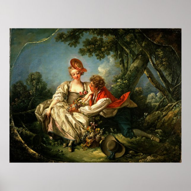 François Boucher The Four Seasons: Frühling Poster (Vorne)