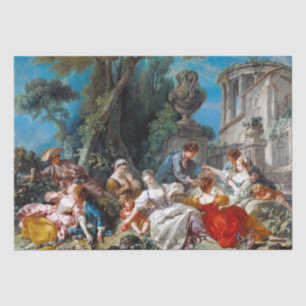 Francois Boucher Vogelfänger (1748) Seidenpapier