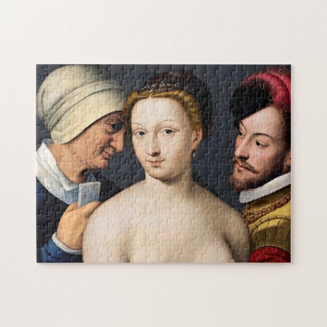 Francois Clouet - Der Liebe-Brief Puzzle (Horizontal)