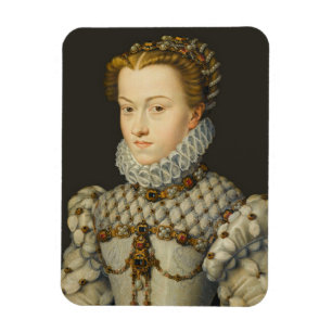 Francois Clouet - Elisabeth von Österreich Magnet