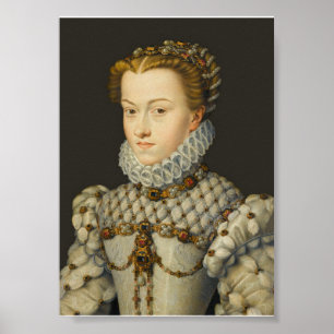 Francois Clouet - Elisabeth von Österreich Poster