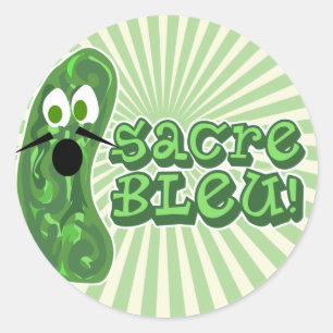 Francois der Cucumber Bold Runder Aufkleber