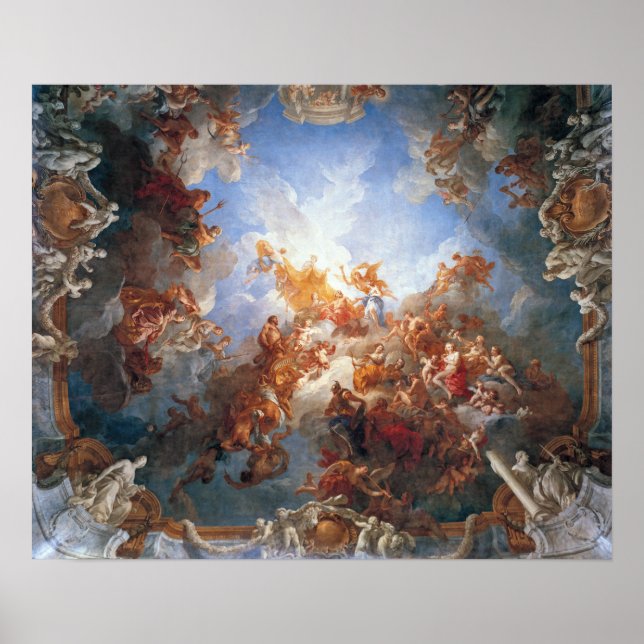 François Lemoyne Die Apotheose des Herkules Poster (Vorne)