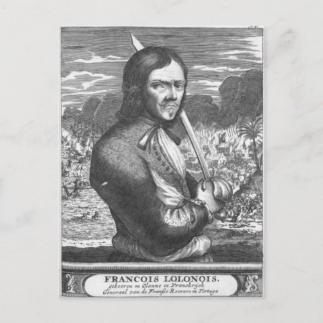Francois l'Olonnais Postkarte (Vorderseite)