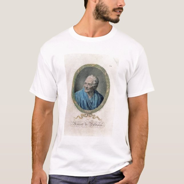 Francois Marie Arouet de Voltaire (1694-1778) engr T-Shirt (Vorderseite)