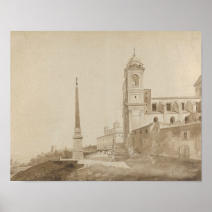 Francois Marius Granet - Die Kirche der Trinita Poster