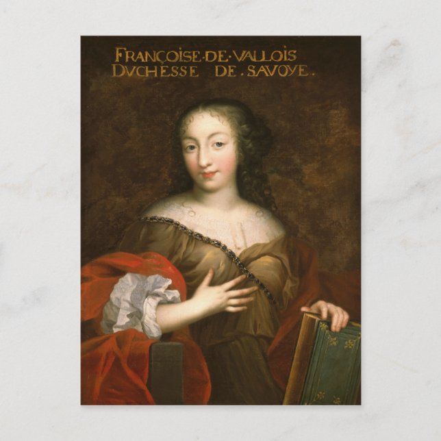 Francoise-Madeleine d'Orleans Duchess of Savoy Postkarte (Vorderseite)