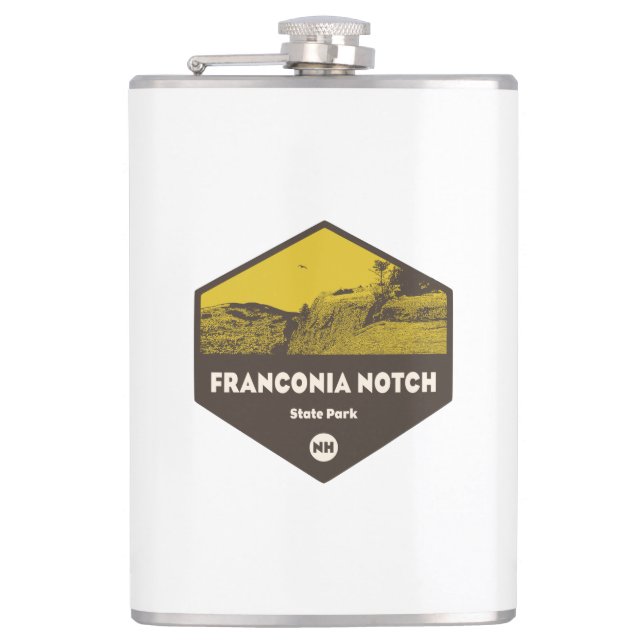 Franconia Notch Staat Park New Hampshire Flachmann (Vorderseite)