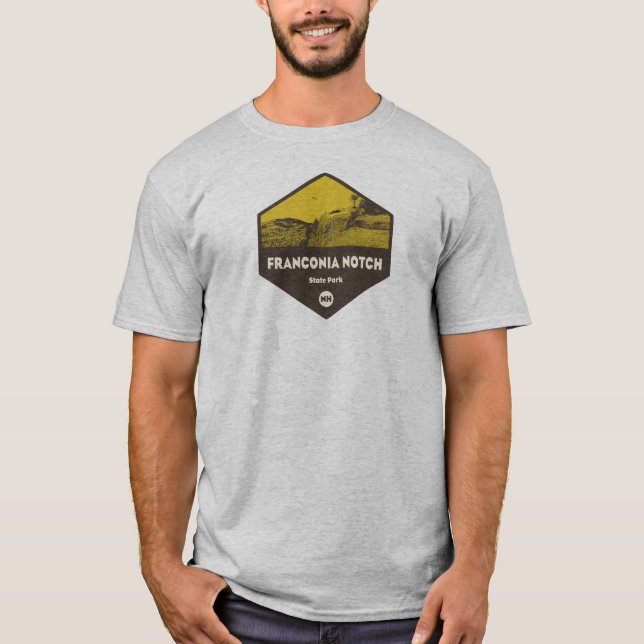 Franconia Notch Staat Park New Hampshire T-Shirt (Vorderseite)