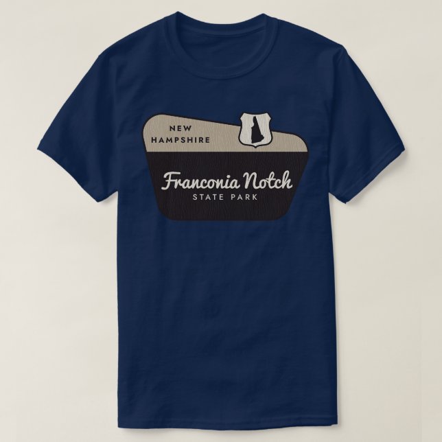 Franconia Notch Staat Park New Hampshire Welcome S T-Shirt (Design vorne)
