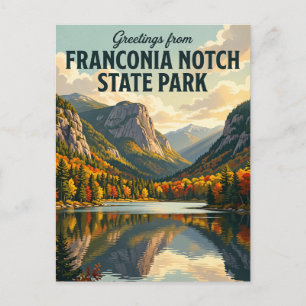 Franconia Notch State Park New Hampshire Postkarte