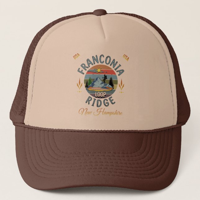 Franconia Ridge Loop, New Hampshire Truckerkappe (Vorderseite)