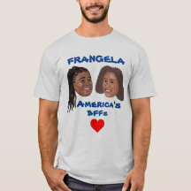 Frangela Cartoon Head T - Shirt