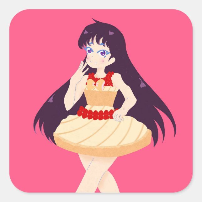 Frangi Mars Quadratischer Aufkleber (Vorderseite)