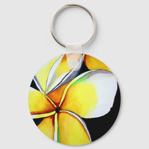 Frangipani Blume Art Schlüsselkette Schlüsselanhänger