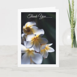 Frangipani Blume danke Karte