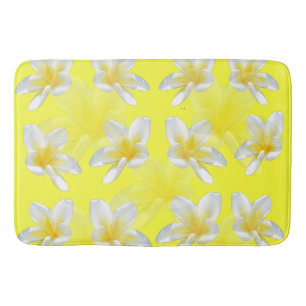 Frangipani Blume Gelb, Memory Foam Bathmat Badematte