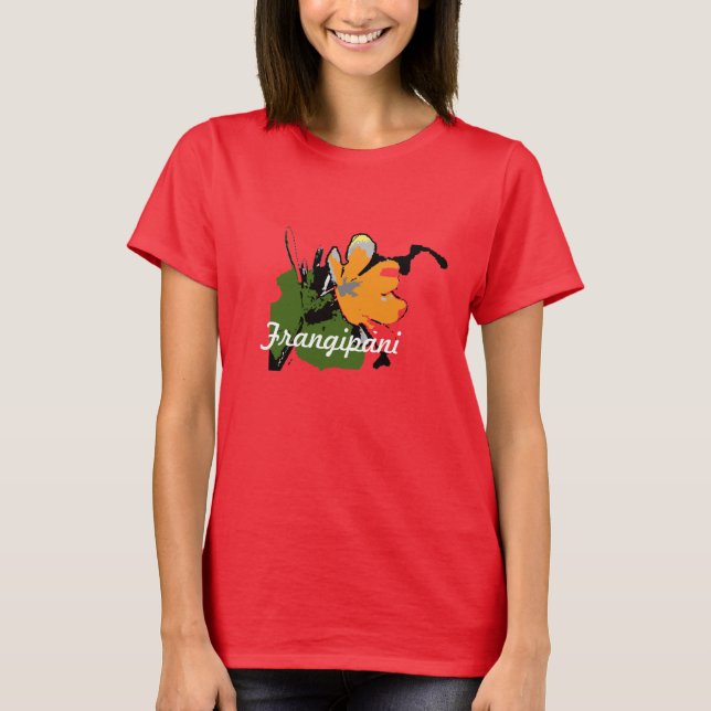 Frangipani Blume T-Shirt (Vorderseite)