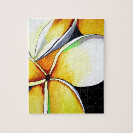 Frangipani-Blumen-Kunstlaubsäge Puzzle