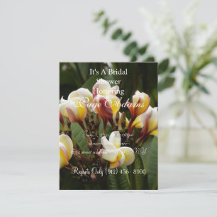 Frangipani Brautparty Einladung