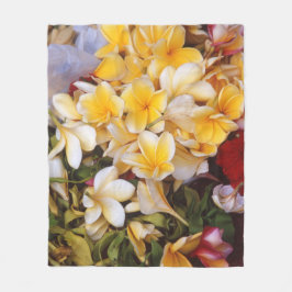 Frangipani Fleece Blanket