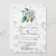 Frangipani Floral Hawaiian Wedding Celebration